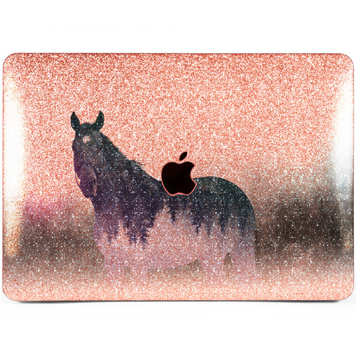 Lex Altern MacBook Glitter Case Abstract Horse