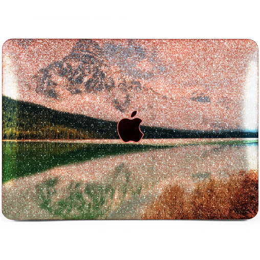 Lex Altern MacBook Glitter Case Mountain Lake
