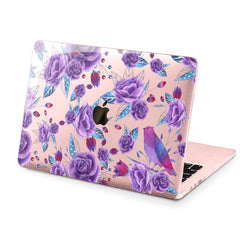 Lex Altern Hard Plastic MacBook Case Violet Blossom