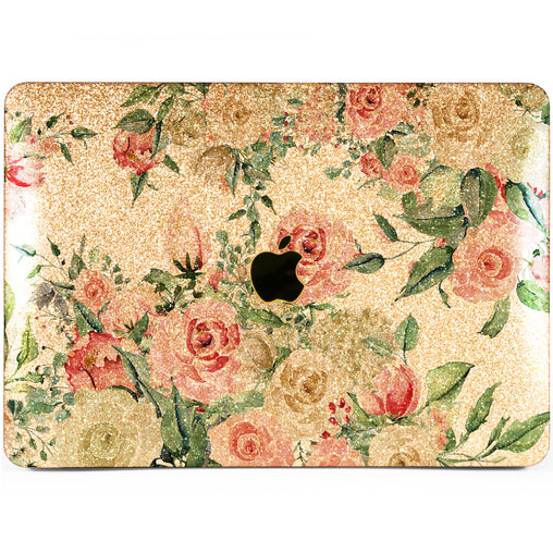 Lex Altern MacBook Glitter Case Pastel Roses