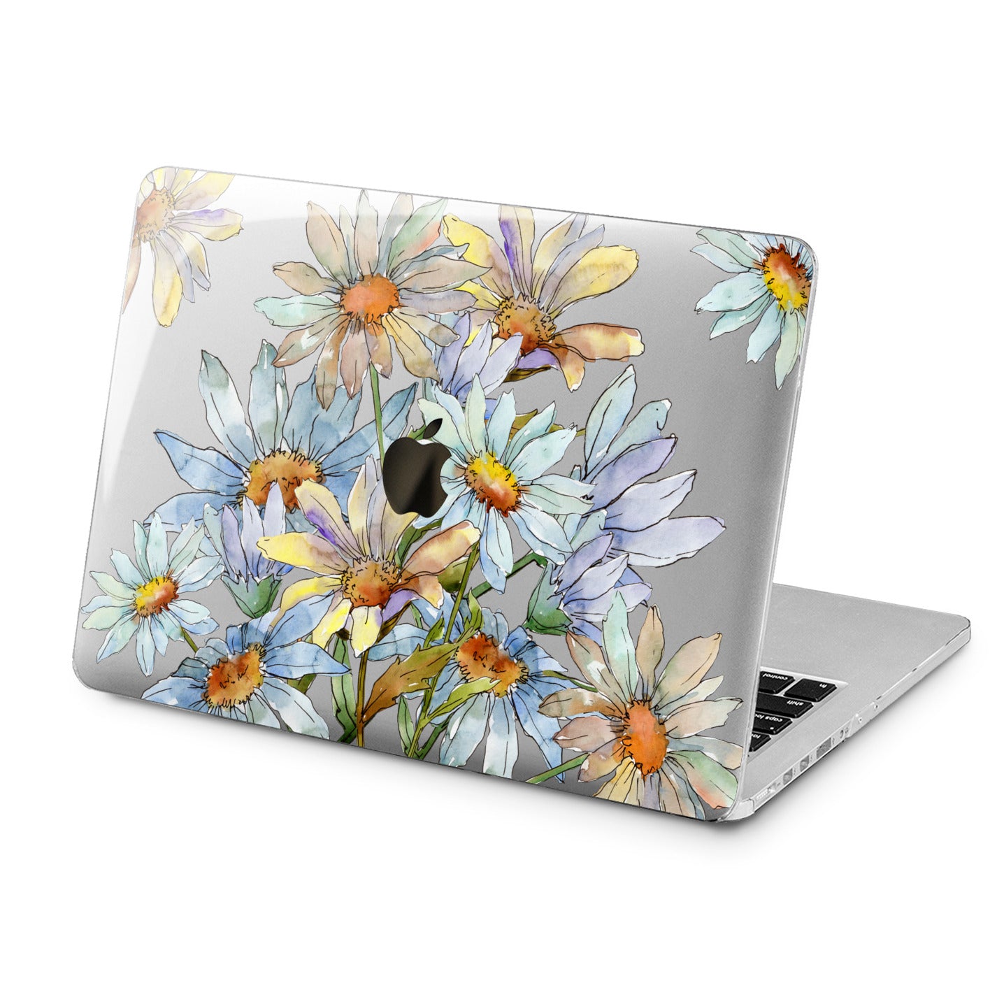 Lex Altern Lex Altern Watercolor Daisies Case for your Laptop Apple Macbook.