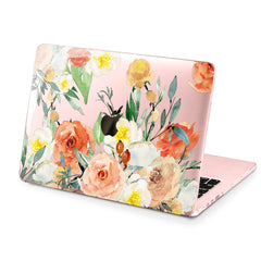Lex Altern Hard Plastic MacBook Case Orange Roses