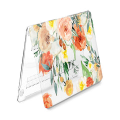 Lex Altern Hard Plastic MacBook Case Orange Roses