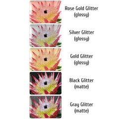 Lex Altern MacBook Glitter Case King Protea Flower