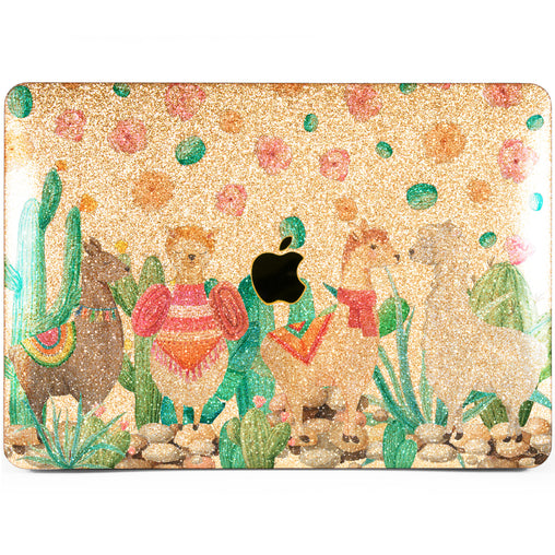 Lex Altern MacBook Glitter Case Cute Llamas