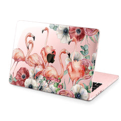 Lex Altern Hard Plastic MacBook Case Flamingo Flowers