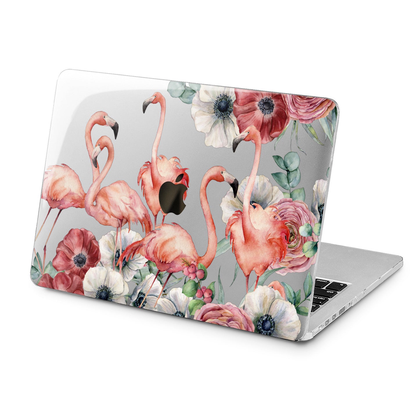 Lex Altern Lex Altern Flamingo Flowers Case for your Laptop Apple Macbook.
