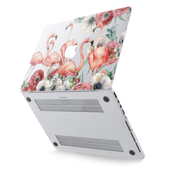 Lex Altern Hard Plastic MacBook Case Flamingo Flowers