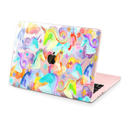 Lex Altern Hard Plastic MacBook Case Colorful Unicorns