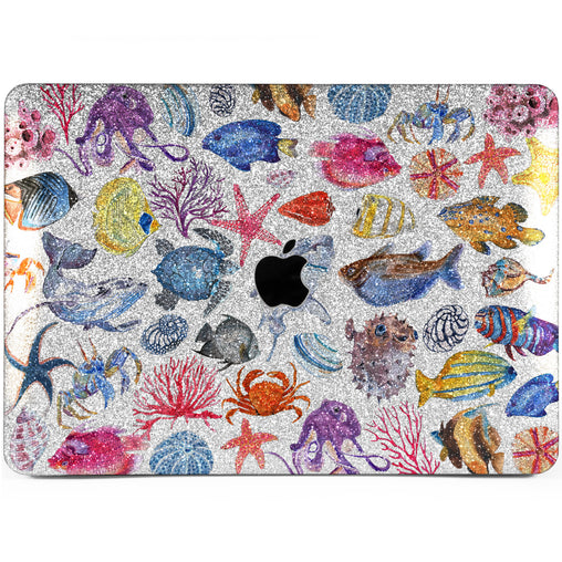 Lex Altern MacBook Glitter Case Fish Pattern