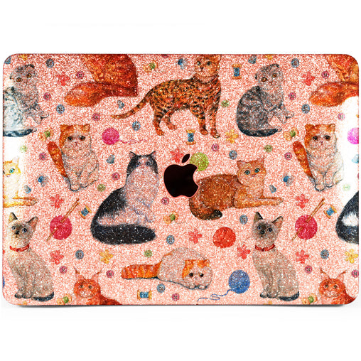 Lex Altern MacBook Glitter Case Cat Pattern