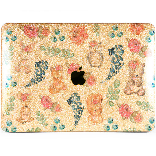 Lex Altern MacBook Glitter Case Animal Watercolor