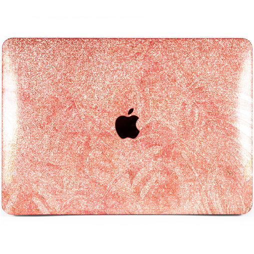 Lex Altern MacBook Glitter Case Marble Monstera