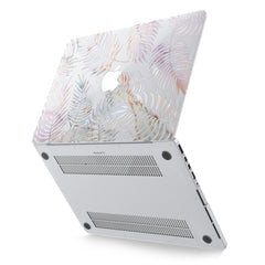 Lex Altern Hard Plastic MacBook Case Marble Leaves