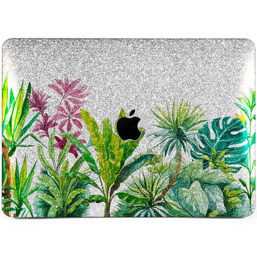 Lex Altern MacBook Glitter Case Green Jungle