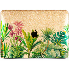 Lex Altern MacBook Glitter Case Green Jungle
