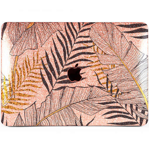 Lex Altern MacBook Glitter Case Golden Leaves