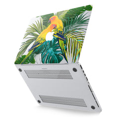 Lex Altern Hard Plastic MacBook Case Tropical Parrots