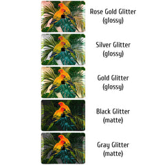 Lex Altern MacBook Glitter Case Tropical Parrots