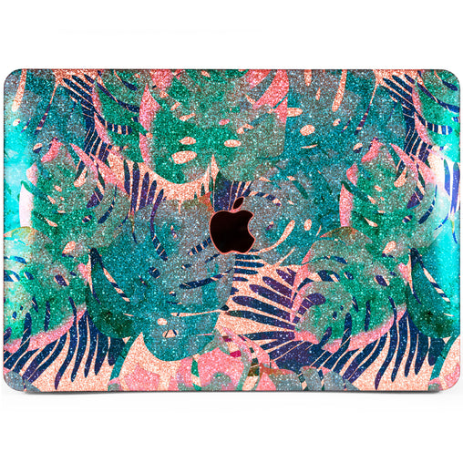 Lex Altern MacBook Glitter Case Abstract Monstera