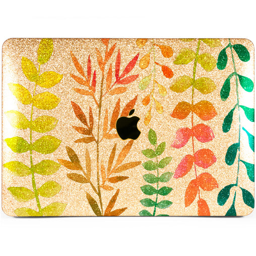 Lex Altern MacBook Glitter Case Colorful Leaves