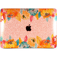 Lex Altern MacBook Glitter Case Autumn Flowers