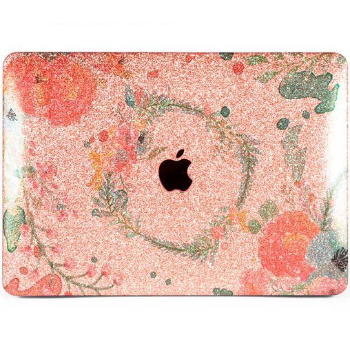 Lex Altern MacBook Glitter Case Floral Hoop