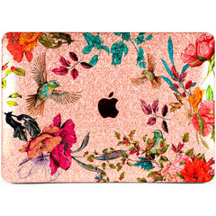 Lex Altern MacBook Glitter Case Floral Birds