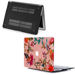 Lex Altern MacBook Glitter Case Floral Birds