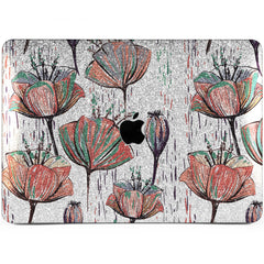 Lex Altern MacBook Glitter Case Poppies Theme
