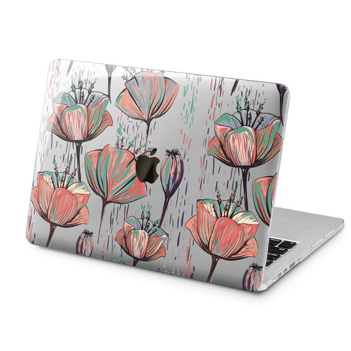 Lex Altern Lex Altern Poppies Theme Case for your Laptop Apple Macbook.