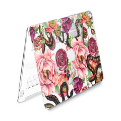 Lex Altern Hard Plastic MacBook Case Beautiful Floral Snakes