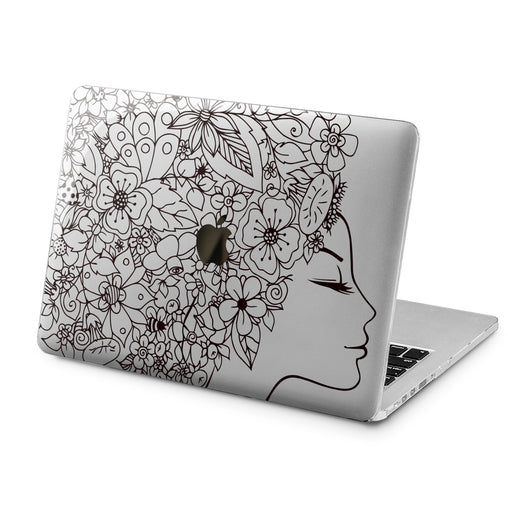 Lex Altern Lex Altern Floral Woman Face Case for your Laptop Apple Macbook.