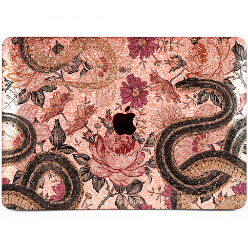 Lex Altern MacBook Glitter Case Botanical Snakes