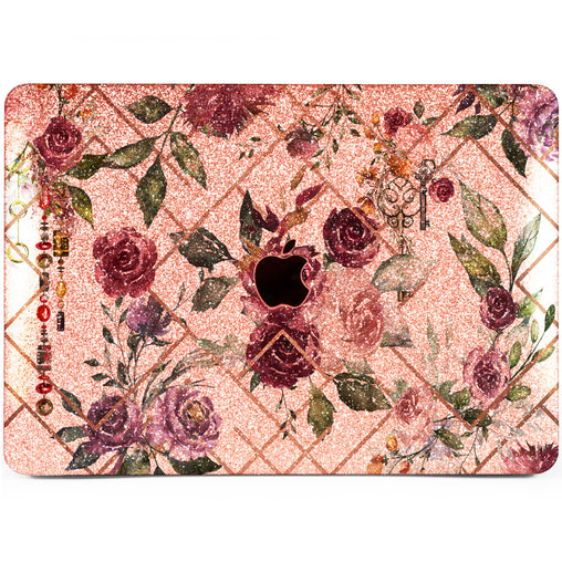 Lex Altern MacBook Glitter Case Floral Abstract