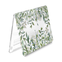 Lex Altern Hard Plastic MacBook Case Green Leaves Theme