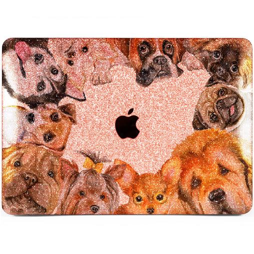 Lex Altern MacBook Glitter Case Lovely Dogs
