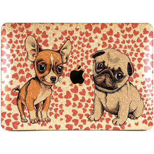 Lex Altern MacBook Glitter Case Cute Puppies
