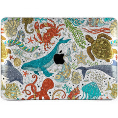 Lex Altern MacBook Glitter Case Ocean Animals Print