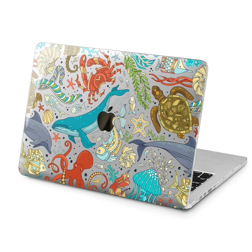 Lex Altern Lex Altern Ocean Animals Print Case for your Laptop Apple Macbook.
