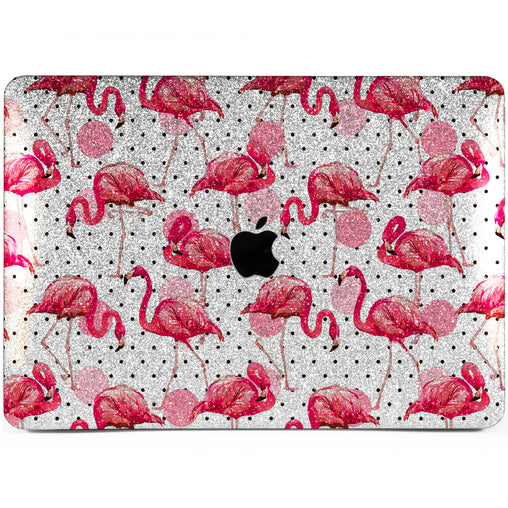 Lex Altern MacBook Glitter Case Pink Flamingo