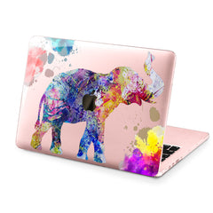 Lex Altern Hard Plastic MacBook Case Colorful Elephant