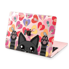 Lex Altern Hard Plastic MacBook Case Black Cat