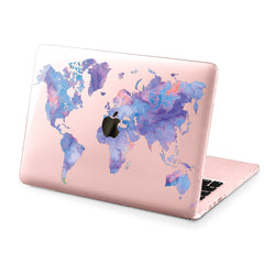 Lex Altern Hard Plastic MacBook Case Continental Map