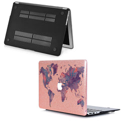 Lex Altern MacBook Glitter Case Continental Map