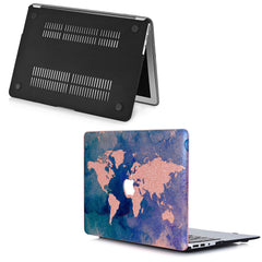 Lex Altern MacBook Glitter Case Earth Map