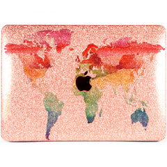 Lex Altern MacBook Glitter Case Colorful Map
