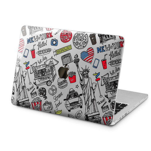 Lex Altern Lex Altern American Street Sketch Case for your Laptop Apple Macbook.