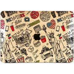 Lex Altern MacBook Glitter Case American Street Sketch