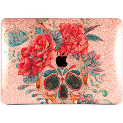 Lex Altern MacBook Glitter Case Colorful Floral Skull